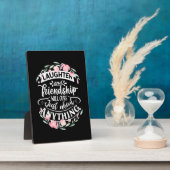 Gelach en vriendschap fotoplaat (Zijkant)