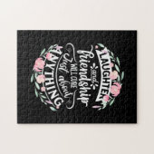 Gelach en vriendschap legpuzzel (Horizontaal)