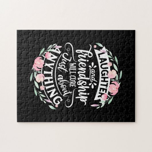 Gelach en vriendschap legpuzzel (Horizontaal)