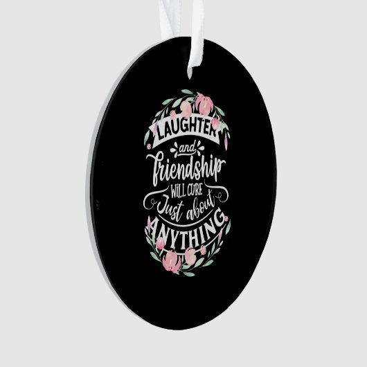 Gelach en vriendschap ornament (voorkant)