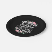 Gelach en vriendschap papieren bordje (Gekanteld)