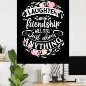 Gelach en vriendschap poster (Thuiskantoor)