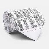 Gelach, leven, liefde, grappigheid stropdas (Opgerold)