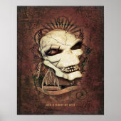Gelach Skull Gothic Fantasy Art op persoonlijke ti Poster (Voorkant)