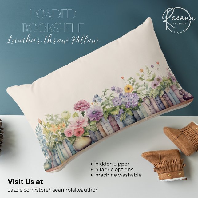 Geladen Boekenplank Lumbar Sierkussen Kussen (Creator heeft geüpload)