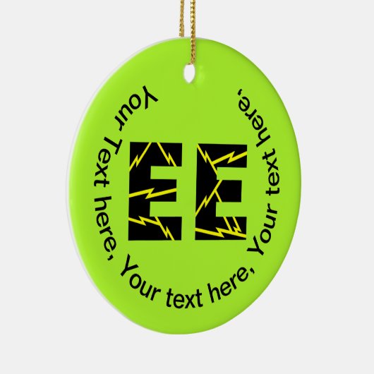 Geladen EE Electrical Engineering Keramisch Ornament (Rechts)