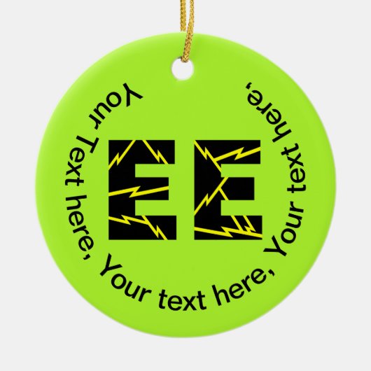 Geladen EE Electrical Engineering Keramisch Ornament (Voorkant)