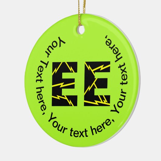 Geladen EE Electrical Engineering Keramisch Ornament (Links)