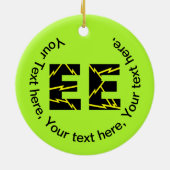 Geladen EE Electrical Engineering Keramisch Ornament (Achterkant)