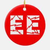 Geladen EE Electrical Engineering Keramisch Ornament (Achterkant)