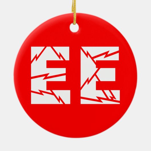 Geladen EE Electrical Engineering Keramisch Ornament (Achterkant)