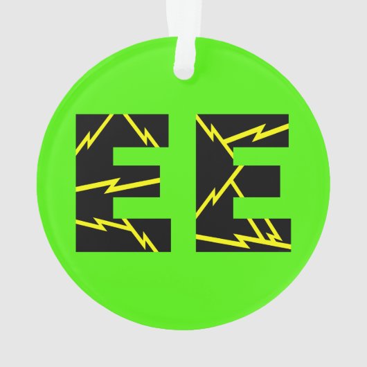 Geladen EE Electrical Engineering Ornament (achterkant)