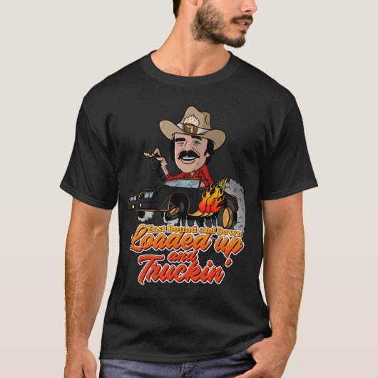Geladen en rijdend Sticker T-shirt (Voorkant)