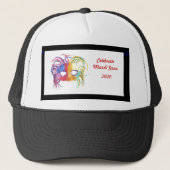 Geladen masker - trucker pet (Voorkant)