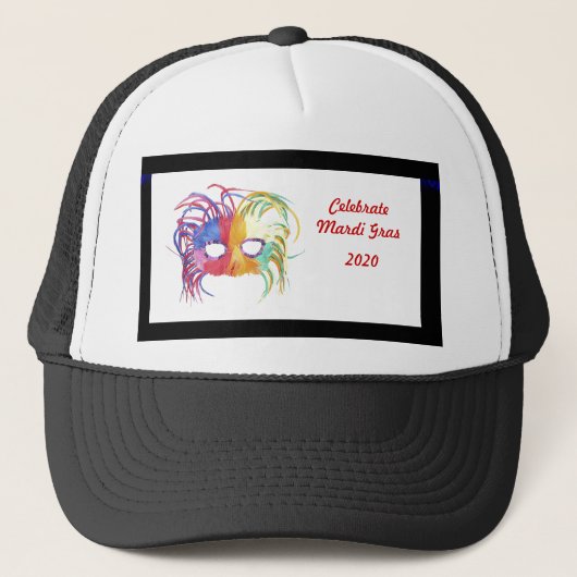 Geladen masker - trucker pet (Voorkant)