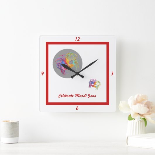 Geladen masker - vierkante klok (Huis)