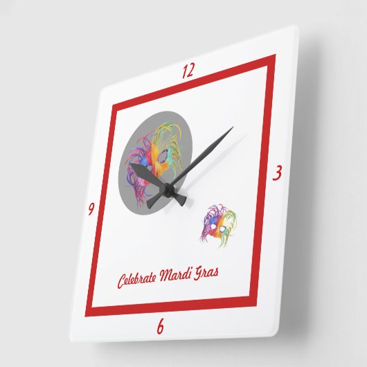 Geladen masker - vierkante klok (Hoek)