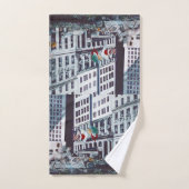 Geladen met persoonlijke beelden bad handdoek (Handdoek)