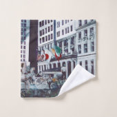 Geladen met persoonlijke beelden bad handdoek (Wasdoekje)