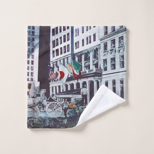 Geladen met persoonlijke beelden bad handdoek (Wasdoekje)