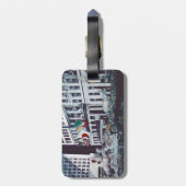 Geladen met persoonlijke beelden bagagelabel (Achterkant verticaal)