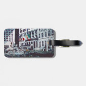 Geladen met persoonlijke beelden bagagelabel (Achterkant horizontaal)