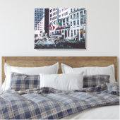 Geladen met persoonlijke beelden canvas afdruk (Insitu (Slaapkamer))