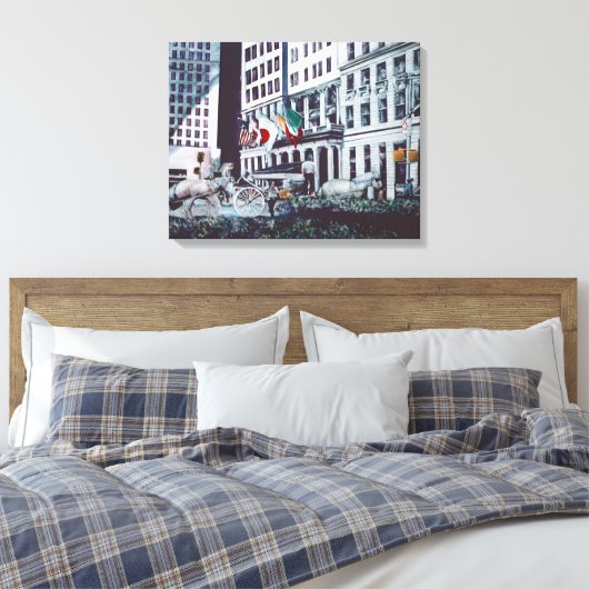 Geladen met persoonlijke beelden canvas afdruk (Insitu (Slaapkamer))