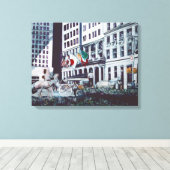 Geladen met persoonlijke beelden canvas afdruk (Insitu (Houten vloer))