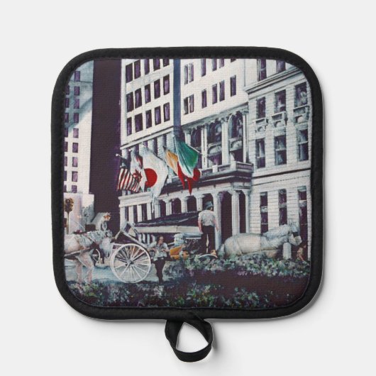 Geladen met persoonlijke beelden pannenlap (Voorkant)