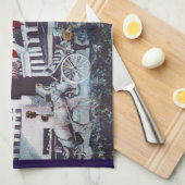 Geladen met persoonlijke beelden theedoek (Quarter Fold)