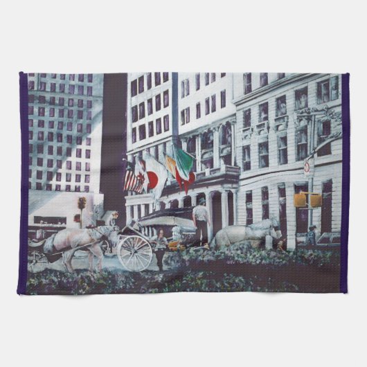 Geladen met persoonlijke beelden theedoek (Horizontaal)