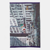 Geladen met persoonlijke beelden theedoek (Verticaal)