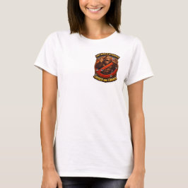 Geladen Sasquatch dames passend crest T-shirt