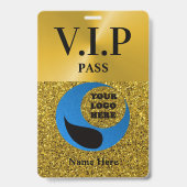 Gelamineerde aangepaste VIP-pas met koord Badge (Voorzijde)