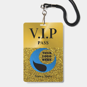 Gelamineerde aangepaste VIP-pas met koord Badge