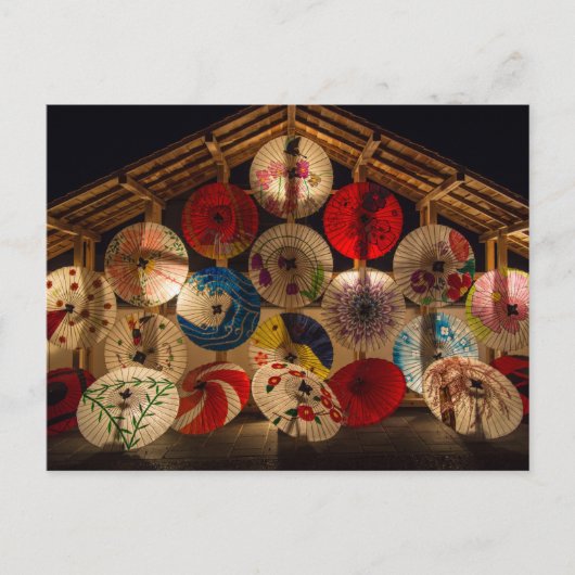 gelamineerde parasols briefkaart (Voorkant)