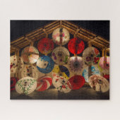 gelamineerde parasols legpuzzel (Horizontaal)