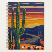 Gelamineerde Zuidwestelijke Landschap Print Custom Planner (Voorkant)
