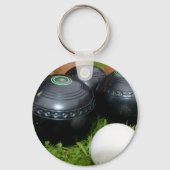 gelanceerde Bowls en Jack, keyring Sleutelhanger (Voorkant)