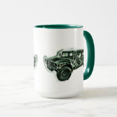 Geländefahrzeug grün mok (Voorkant rechts)