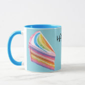Gelange regenboogtaart mok (Links)