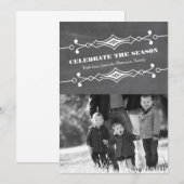 Gelanteerde Chalkboard Holiday Fotoplatte Kaart (Voorkant / Achterkant)