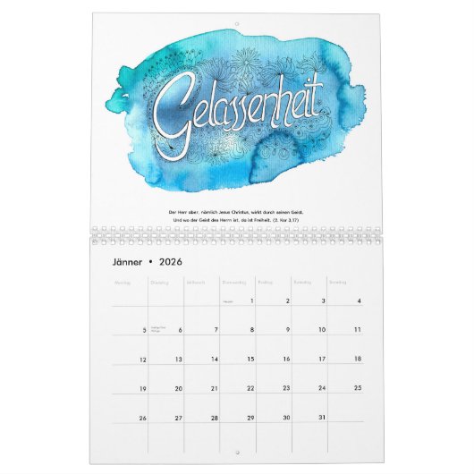 Gelassenheit Kalender 2026 (Jan 2026)