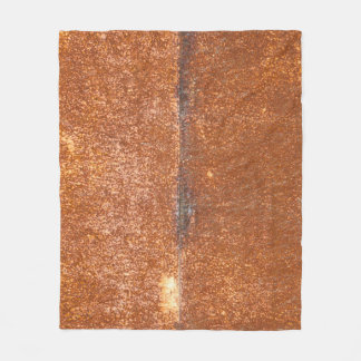 Gelast oud metaal, roesttextuur. fleece deken