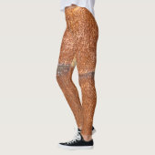 Gelast oud metaal, roesttextuur. leggings (Links)
