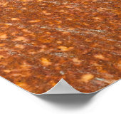 Gelast oud metaal, roesttextuur. poster (Hoek)