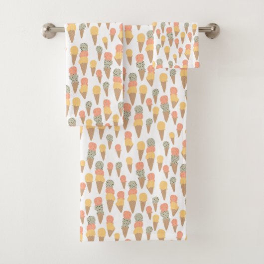 Gelatensmaak: Mint Chip, Passionfruit, Mango Yum Bad Handdoek (Insitu)