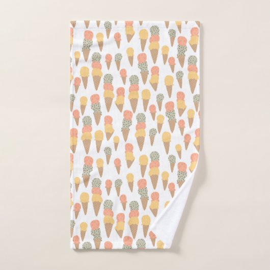 Gelatensmaak: Mint Chip, Passionfruit, Mango Yum Bad Handdoek (Handdoek)