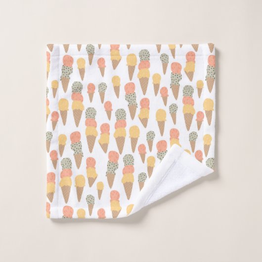 Gelatensmaak: Mint Chip, Passionfruit, Mango Yum Bad Handdoek (Wasdoekje)